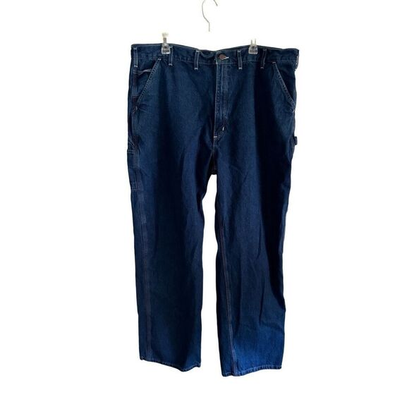 Men's Carhartt Dungaree Fit Jeans Size 44x32 100% Cotton Work Jeans - Picture 1 of 7